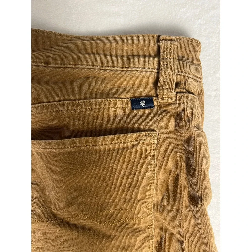 Lucky Brand Brooke Skinny Corduroy Pants Mens 8/29 Brown Tan Stretch Casual